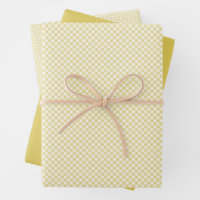Cute yellow gingham and dots simple classic baby
