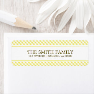 Cute Yellow Gingham Pattern