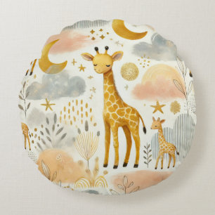 Cute Yellow Giraffe Warm Baby Nursery Pillow