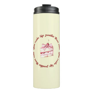 Cute Yellow Girly Thermal Tumbler