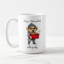 Cute Yellow Lab "I have plans" Mug