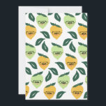 Cute yellow lemon cartoon funny illustration card<br><div class="desc">Cute lemon cartoon funny illustration with glasses nerdy and funny</div>