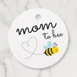 Cute Yellow Mom To Bee Favour Tags