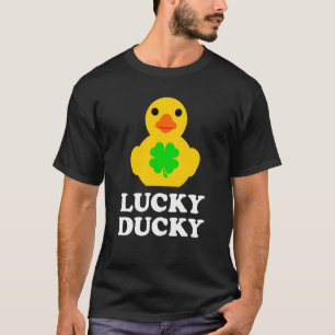 Cute Yellow Rubber Duck Four Leaf C St Patrick's D T-Shirt