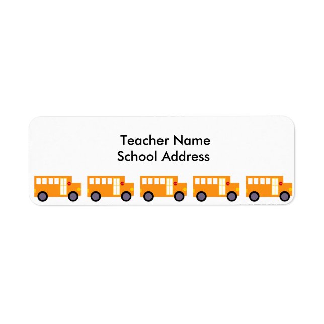 Cute Yellow School Bus for Teacher School (Front)