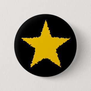 Cute yellow star 2 inch round button