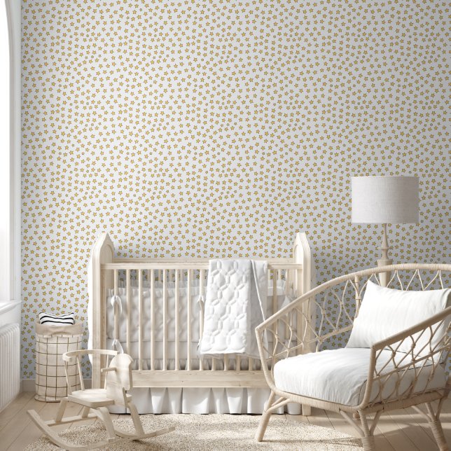 Cute Yellow Stars Pattern - Kids / Nursery Wallpaper (Kids)