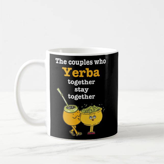 Cute YERBA MATÉ Couples Coffee Mug (Left)