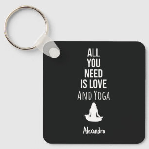Cute Yoga Gifts For Yogi Lover Personalized Keychain