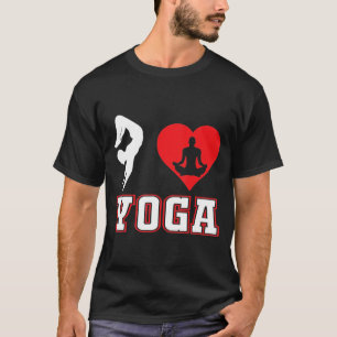 Cute Yoga Graphic Yoga Pose T-Shirt