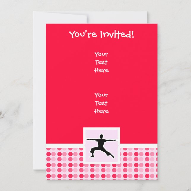 Cute Yoga Invitation (Front)
