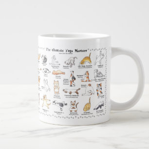 Cute yogi cats jumbo coffee mug