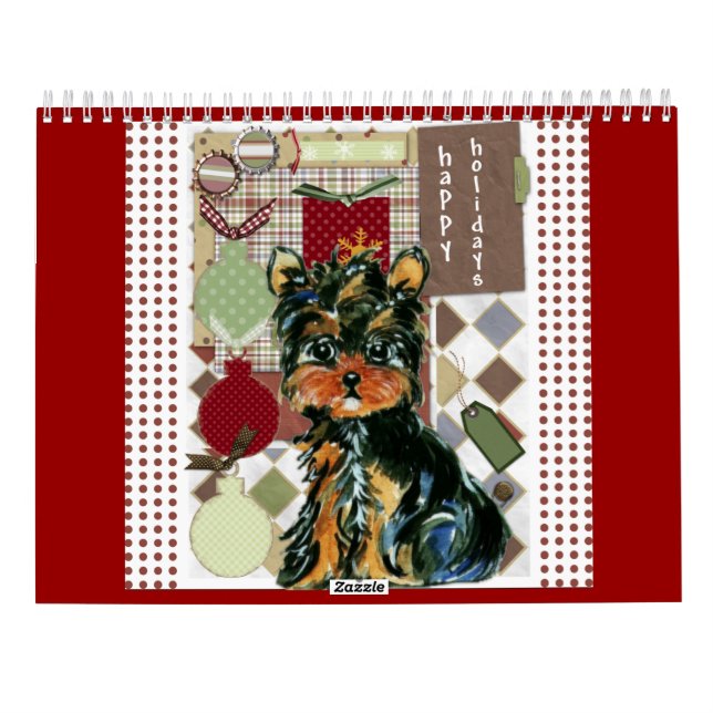 Cute Yorkie Calendar (Back)