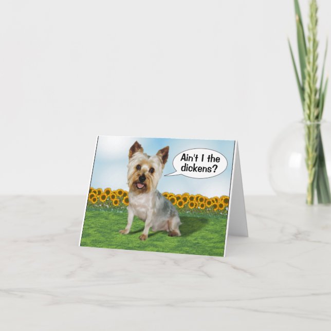 Cute Yorkie et Sunflowers (Devant)