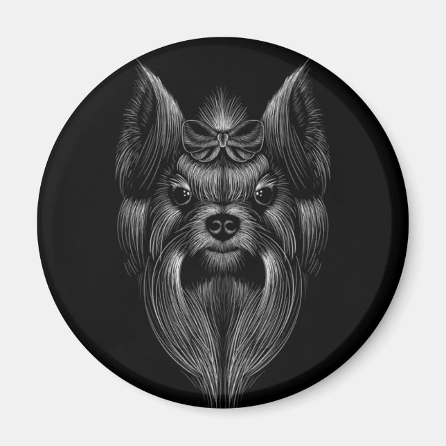 Cute Yorkie Magnet (Front)