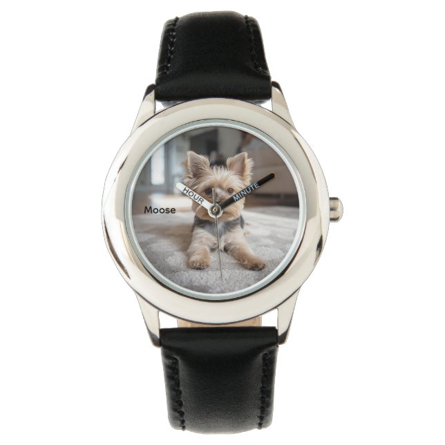 Cute Yorkshire Personalized Kid's Watch (Front)