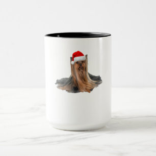 Cute Yorkshire Terrier Christmas Gift Mug