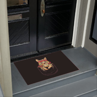 Cute Yorkshire Terrier in Pocket Doormat