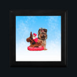 Cute Yorkshire Terrier Merry Christmas Gift Box<br><div class="desc">Cute Yorkshire Terrier Merry Christmas</div>