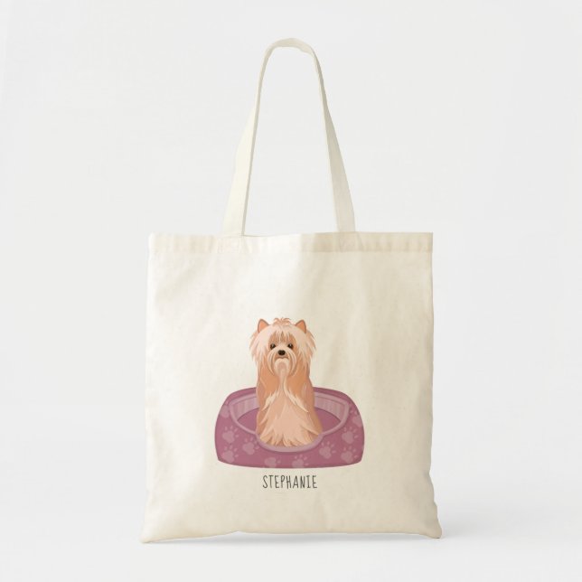 Cute Yorkshire Terrier Sac fourre-tout d'anniversa (Devant)
