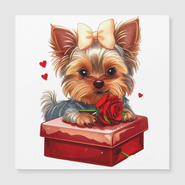 Cute yorky hearts Mother´s day-Valentine´s (Front)