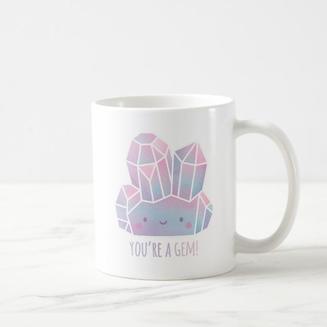 Cute You Are A Gem Positivity Coffee Mug (Right)