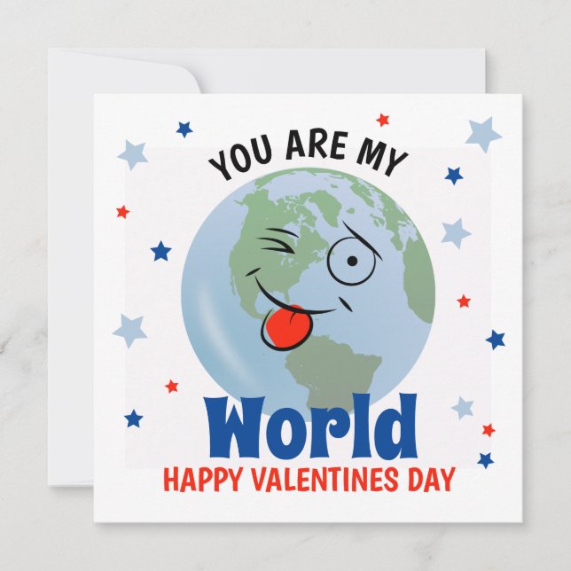 Cute You Are My World | Valentines Day Holiday (Front)