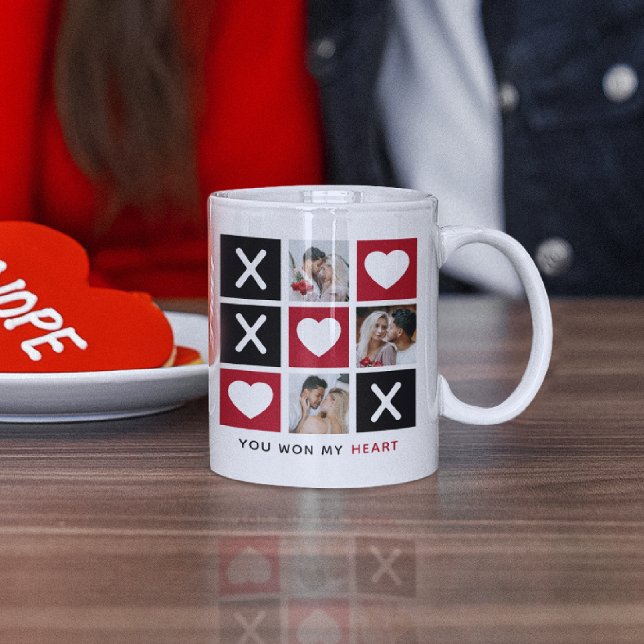 Cute 'You Won My Heart 3 Photo Coffee Mug (Creator Uploaded)