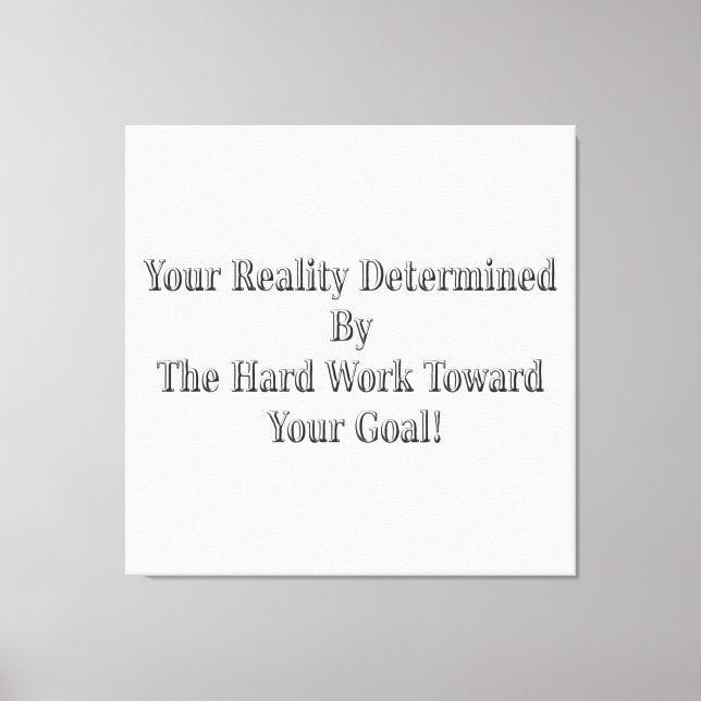 Cute Your Reality Design Meant For You!  Mug Canva Canvas Print (Front)