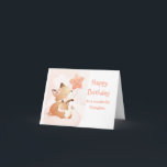 Cute You're a Star Fox Fun Birthday Grandson Card<br><div class="desc">Cute Little Fox Animal  and inside quote,  "You're a star in every way and I love you more each day."  Birthday Grandson</div>