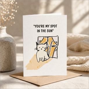 Cute 'You're My Spot In The Sun' Valentines Day Card