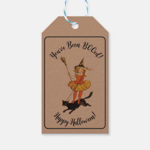 Cute You've Been BOOed Halloween Black Cat Gift Tags