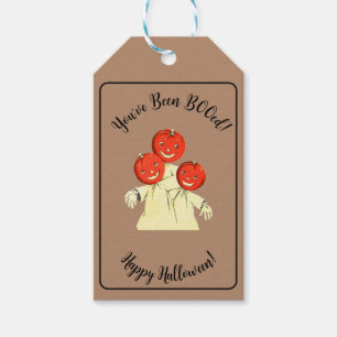 Cute You've Been BOOed Halloween Pumpkin Ghost Gift Tags