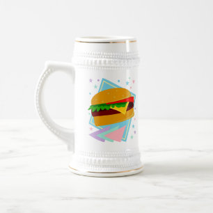 Cute Yummy Burger Beer Stein