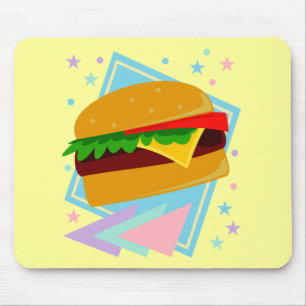 Cute Yummy Burger Mouse Pad