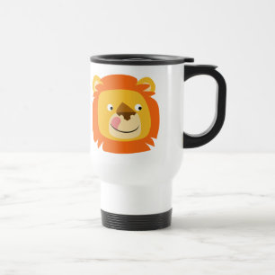 Cute Yummy Cartoon Lion Commuter Mug