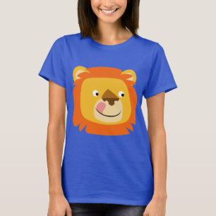 Cute Yummy Cartoon Lion Women T-Shirt