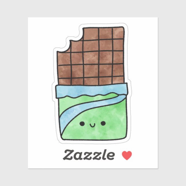 Cute yummy chocolate bar (Sheet)