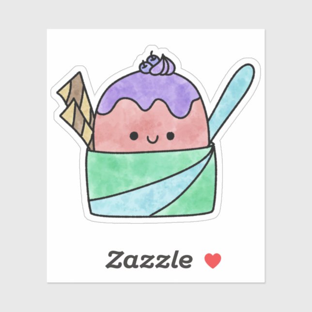 Cute yummy ice cream cup (Sheet)