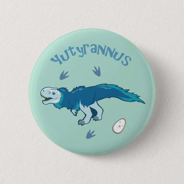 Cute Yutyrannus 2 Inch Round Button (Front)