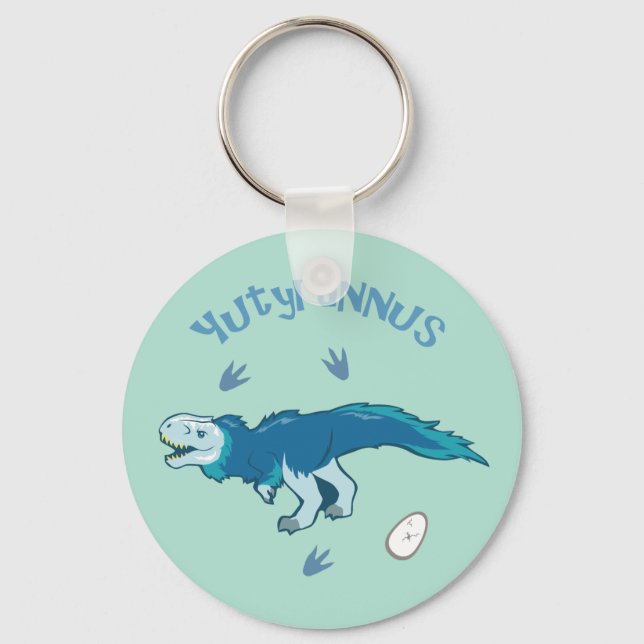 Cute Yutyrannus Keychain (Front)