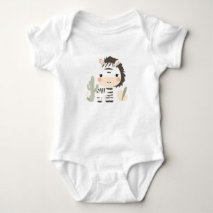 Cute Zebra Baby Jersey Bodysuit