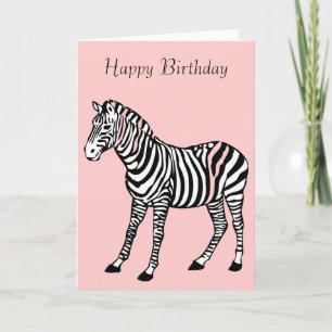 Cute Zebra Card