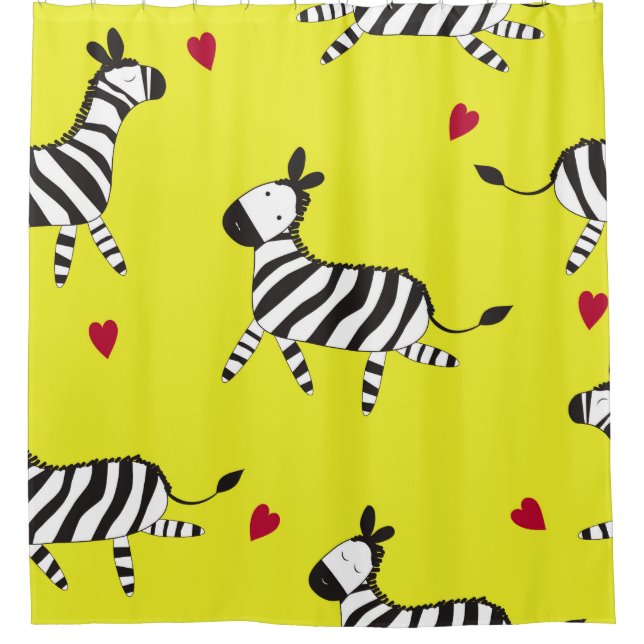 Cute Zebra cartoon seamless pattern background ill (Front)