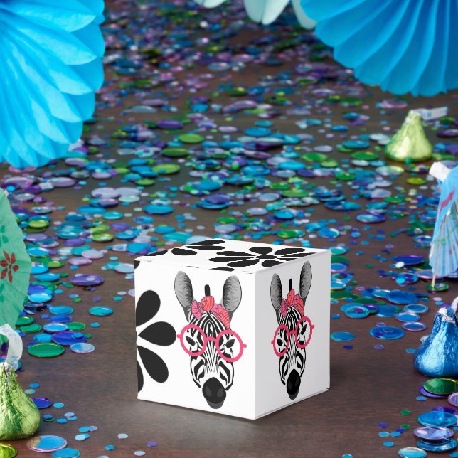 Cute Zebra flower  Favor Box (Party)