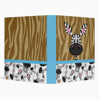 Cute Zebra Pattern Avery Binder