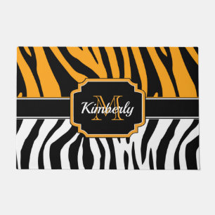 Cute Zebra Print Doormat