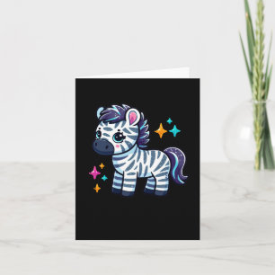 Cute Zebra Sticker1 Card