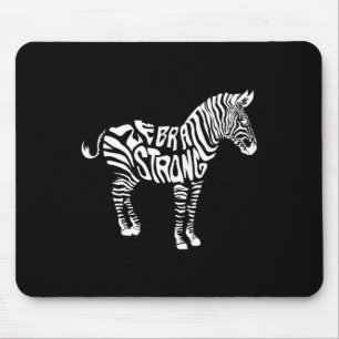 Cute Zebra Strong Ehlers Danlos Syndrome Awareness Mouse Pad
