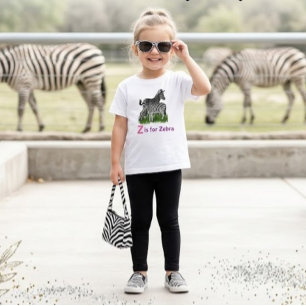  Cute Zebra Trendy Zoo Animal  T-Shirt